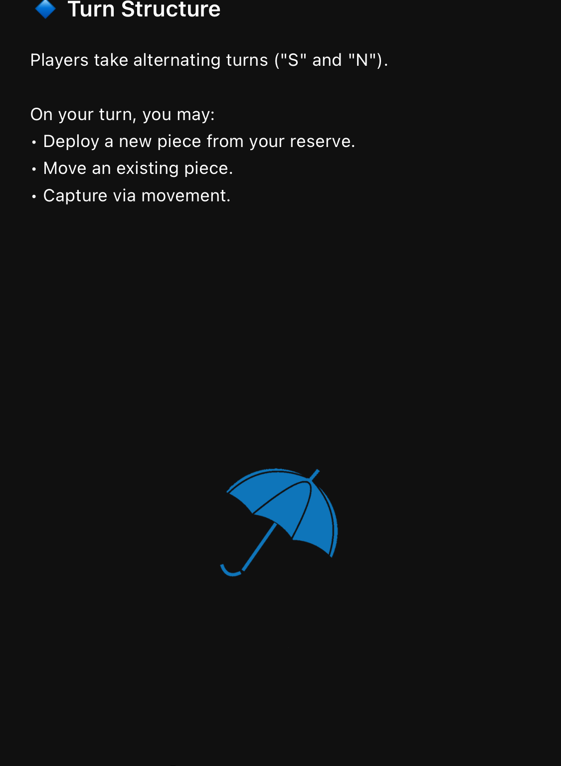 Rainsfall — board view